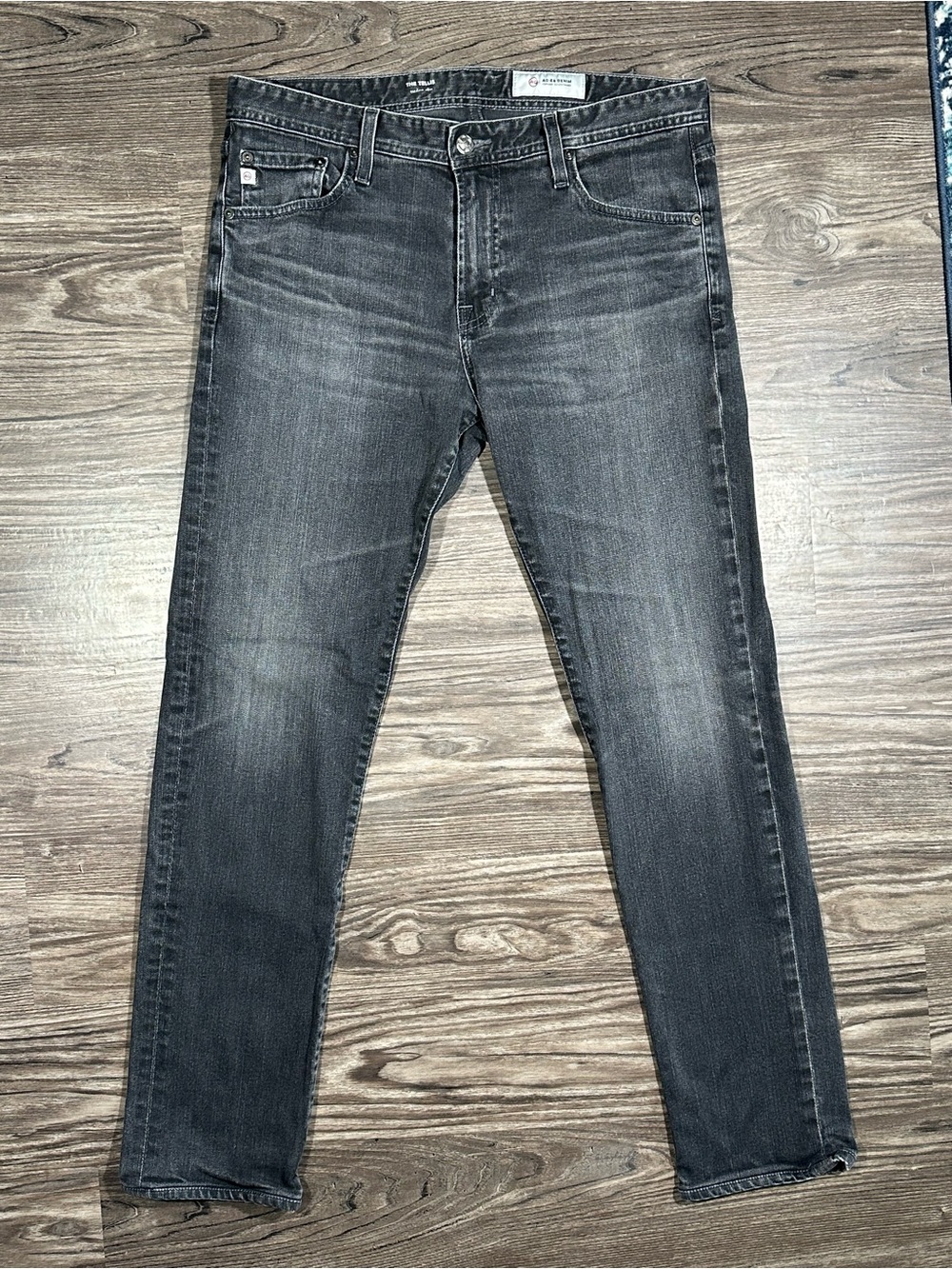 Men’s AG ADRIANO GOLDSCHMIED Black THE TELLIS Modern Slim Fit Jeans 33